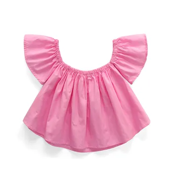 Toddler Meiteņu Apģērbu Komplekti 2020. Gadam Sutumn Meiteņu Drēbes ar Īsām Piedurknēm Topi +Caurums Bikses + Galvas 3pcs Bērnu Apģērbi Meitenēm
