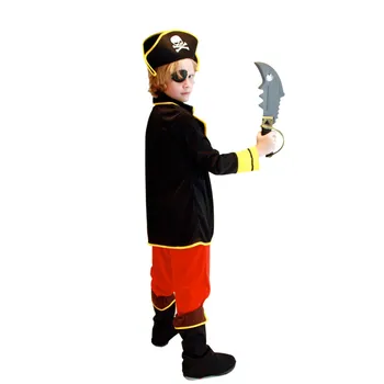 Toddler Zēni Halloween Karnevāla Puse Pirātu Kostīmu Cosplay Bērniem, Bērnu Dzimšanas dienas svinības Karību jūras Pirāti Smieklīgi Vienotu