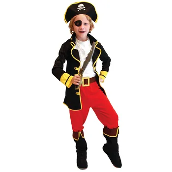 Toddler Zēni Halloween Karnevāla Puse Pirātu Kostīmu Cosplay Bērniem, Bērnu Dzimšanas dienas svinības Karību jūras Pirāti Smieklīgi Vienotu