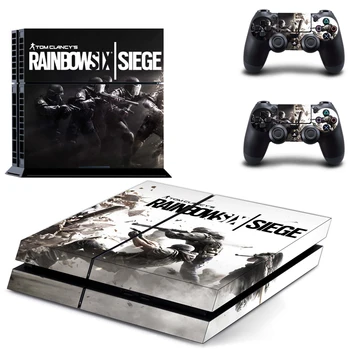 Tom Clancy ' s Rainbow Six Aplenkuma PS4 Ādas Decal Uzlīmes Sony PlayStation 4 Konsole un 2 Kontrolieri PS4 Ādas, Vinila Uzlīmes