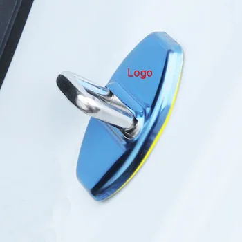Tonlinker Interjeru, Durvju slēdzenes Ar Logo uz Lietu Uzlīmes AUDI Sērijas Auto stils 4 GAB., Nerūsējoša Tērauda Vāciņš uzlīmes