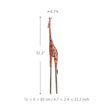 Tooarts Žirafe Rotājumu Čuguna Mākslas Dekoru Roku darbs Amatniecības Mājas un Āra Apdare, Dzīvnieku Statuetes home decoration accessories