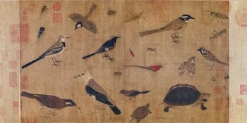 Top 100 tradicionālā Ķīniešu glezniecība audekls izdrukas dekori Putnu un ziedu glezniecības Grupa putni, Huang Quan