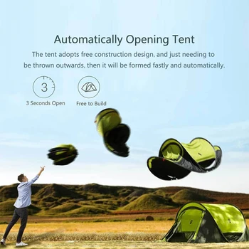 Top Zīmolu āra kempinga telts integrēta ātruma atvērt 3-4 cilvēki, pludmales tūrisma zvejas ultra vieglo automātisko pop-up telti
