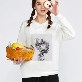 Topi Modernisma Sexy Lady Spalvu Tauriņš pelēkā vārna Sievietēm, hoodies Drēbes korejiešu Stilā Estētisku sporta krekls sudaderas para mujer