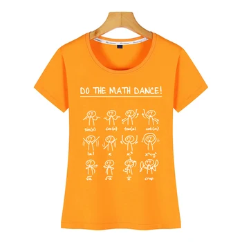 Topi, T Krekls Sievietēm darīt to math, deju Komiksu Uzraksti Drukāt Sieviešu Tshirt