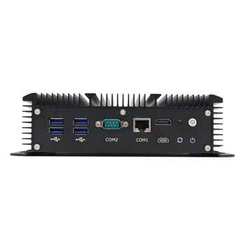 Topton Fanless Mini Pc Intel Core i5-7267U Celeron 3865U Firewall DATORU Pfsense Maršrutētājs, 4*USB3.0 2*RS232 Atbalsta Uzraudzības AWAL 4G/3G