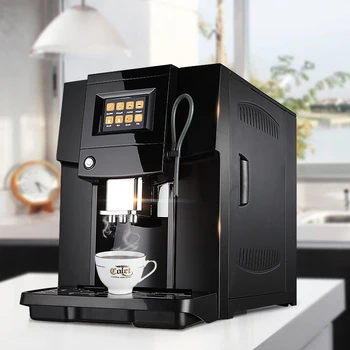 Touch Commerical Pilnībā Automātisks kafijas automāts LCD espresso kafijas automāts & kafijas dzirnaviņas 19 bar kapučīno maker 220v 1250w