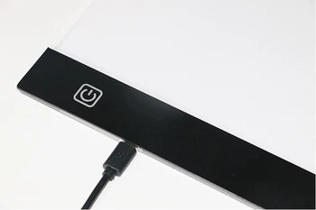 Touch dimming Ultrathin 4mm A4 LED Gaismas Pad Tablet Attiecas uz ES/UK/AU/US/USB Spraudni Dimanta Izšūšanas darbi ar Dimanta Glezniecība glezniecība