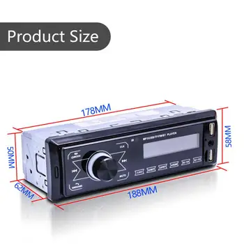 Touch Screen Auto Radio Auto Stereo Autoradio Bluetooth, fm Raidītājs Dual USB Atbalstu Mobilās Maksas Multivides MP3 Skaļrunis