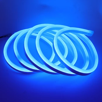 Touch Tālvadības Neona Led Gaismas Lentes RGB 110V, 220V 5050 80LEDs/m 1500W Kontrolieris Ūdensnecaurlaidīga Elastīga Virves Lampa Āra Apdare