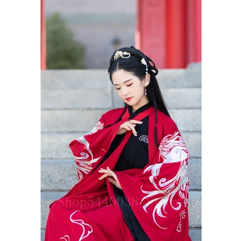 Tradicionālā Ķīniešu Stilā Hanfu Kleita Vīrietis Sieviete Izšuvumi Elegants Seno Tautas Deju Tērpu Jaunā Gada Pāris Hanfu Jaciņa