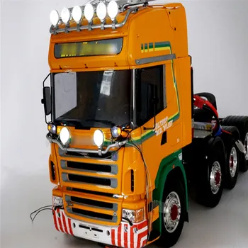 Traktora Kravas automašīnu LED Prožektoru gaismā Top Gaisma TAMIYA 1/14 Scania R620 R470 RC Modeli, Traktoru, Kravas Auto LED Top lampas