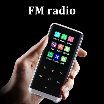 TRAVOR MP4 Atskaņotājs ar Bluetooth touch taustiņš fm radio video spēlēt, E-grāmatas mūzikas atskaņotājs MP3 atskaņotājs-TF atmiņas Kartes slots, Maksimālā paplašināšanās 32GB