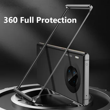 Triecienizturīgs Metāla Buferi Gadījumā Huawei Mate 30 Pro Mate 20 Pro P20 Pro P30 Pro P40 Pro Lietā 360 Pilnīgu Aizsardzību Segtu P30 Būtiska