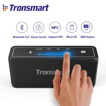 Tronsmart Mega TWS Bluetooth 5.0 Skaļrunis 40W Āra Portatīvo Skaļruņu Bezvadu Kolonnas 3D Digitālā Skaņas Touch Kontroli Soundbar