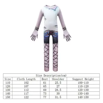 Troļļi 2 Kostīms Pusaudžu Zēns Meitene Jumpsuit Halloween Bērnu Maska+Print Romper 2pc Apģērbs Mazulis Boutique Playsuit Komplekts Drēbes 10T