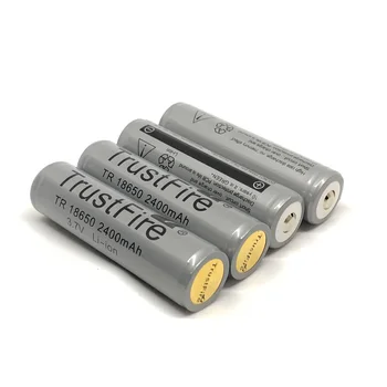 TrustFire TR 18650 2400mAh 3,7 V Li-jonu Kameras Zibspuldzes Zibspuldzes 18650 Akumulatoru Uzlādējams Litija Baterijas ar Aizsargāto PCB