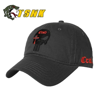 TSNK Vīrieši Sievietes Izšūti Amercian Punisher SEAL Team Kokvilnas Darbojas Cepuri Koriģēts Snapback Beisbola cepure