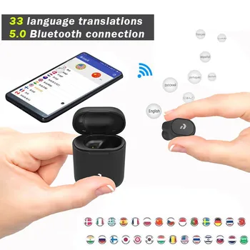 Tulkošanas Austiņas 33 Valodās Uzreiz Tulkot Bezvadu Smart Balss Tulkotājs Bluetooth Austiņas Tulkotāji