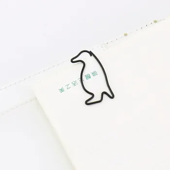TUTU Dzīvnieku Pingvīnu Formas Papīra Saspraudes Liels Papīra Klipu Kolekciju vai Dzīvnieku Mīļotājiem (Melns 50 Skaits) bezmaksas piegāde H0229