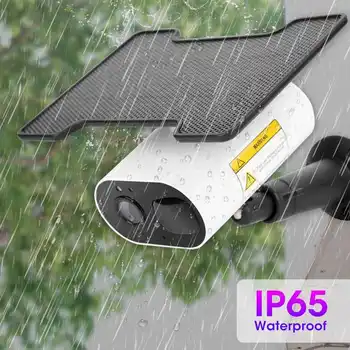 Tuya 1080P Āra Saules Powered, WiFi, Fotokamera, Akumulators CCTV Kameras Kustības detektors divvirzienu Domofons ūdensizturīgs IP65