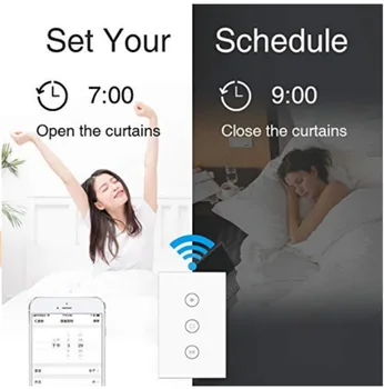Tuya Smart Dzīves Wifi Aizkaru Mini switch Module, Rullo žalūziju Elektriskās Tālvadības pults ar Mehānisko Google Home Alexa Smart Home