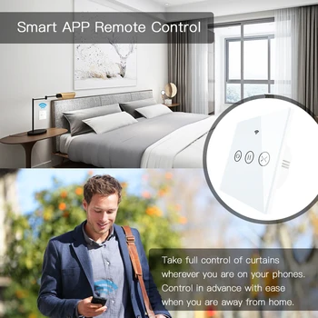 Tuya WiFi Smart Aizkaru, Žalūziju Slēdzis Elektriskie Motorizētas Aizkaru Rullo žalūziju, kas Strādā ar Alexa, Google Home Smart Home