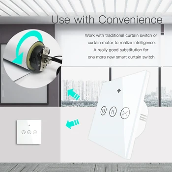 Tuya WiFi Smart Aizkaru, Žalūziju Slēdzis Elektriskie Motorizētas Aizkaru Rullo žalūziju, kas Strādā ar Alexa, Google Home Smart Home