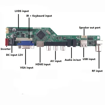 TV HDMI, AV, VGA, USB, AUDIO LCD LED Kontrolieris vadītāja Valdes Kartes Komplektu LM238WF4(SS)(B1) 1920X1080 Ekrāna panelis
