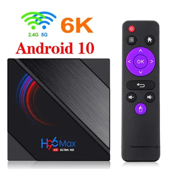 TV Kastē android 10 4G 64GB 6K Android TV Box 