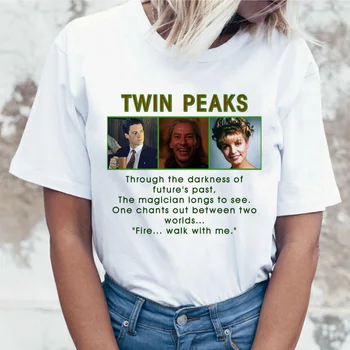Twin Peaks t krekls sievietēm David Lynch t t-krekls top tee krekli 2019 kawaii japāņu streetwear sieviešu femme ulzzang harajuku