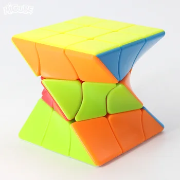 Twisty Cube 3x3 3x3x3 Burvju Kubi Īpašas Dīvainas Formas Puzzle Stickerless Izglītojošas Rotaļlietas Bērniem Cubo Magico