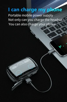 TWS 5.1 Bezvadu Bluetooth Austiņas CVC8.0 Trokšņa Samazināšanas pirkstu Nospiedumu Touch Stereo Austiņas IPX7 Ūdensizturīgs auss Earbuds