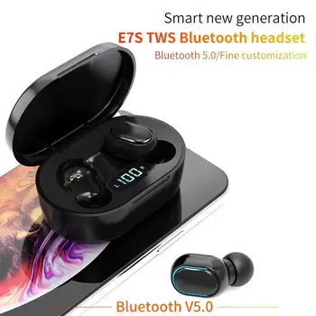 TWS Bluetooth 5.0 Austiņas Bezvadu Austiņas Ar Mic Trokšņa Izolācija Earbuds par Xiaomi Redmi iPhone, Samsung, Huawei Telefoniem