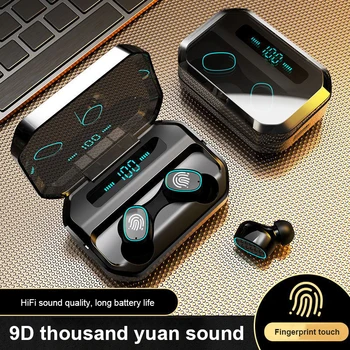 TWS Bluetooth 5.0 Bezvadu Austiņas Mini Stereo Ūdensizturīgs Touch Earbuds Auss Sporta Darbojas Trokšņa Slāpēšanas Austiņām
