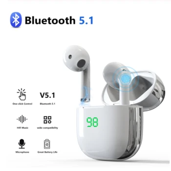 TWS Bluetooth 5.1 Austiņas Bezvadu Austiņas 9D Stereo Austiņas Ar Mikrofonu Austiņas Priekš iphone, Samsung Xiaomi Huawei galvu komplekts