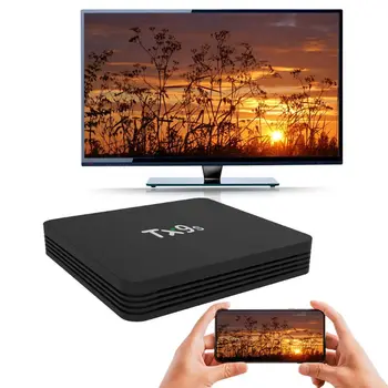 TX9s Androi Smart TV Kastē Amlogic S912 2GB 8GB 4K 60fps TVBox 2.4 G Wifi 1000M 35EA