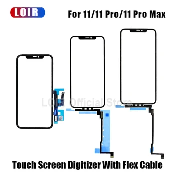 Tālruni, Touch Screen Digitizer ar Elastīgu Kabeli, Nomaiņa iPhone11 pro max XS max X XR, LCD Touch,Ārējais Stikls Remonts