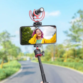 Tālrunis Vlog Pagarināt Selfie Stick Mini Portatīvo Statīvu Gopro Hero9 8 7 6 5 Melns Sesijas Osmo 1/4 collu Regulējams Statīvs