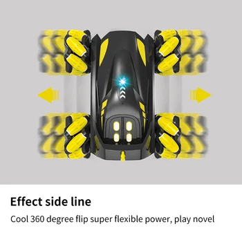 Tālvadības Auto, Rotaļu Triks Triks Tālvadības Kontrolē Automašīnas Modeli, par 360 Grādiem Rotējoša Automašīnas Rotaļlietas Ar LED Gaismas