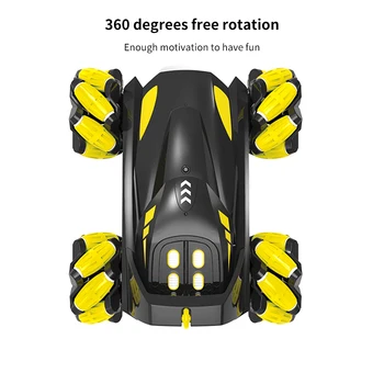 Tālvadības Auto, Rotaļu Triks Triks Tālvadības Kontrolē Automašīnas Modeli, par 360 Grādiem Rotējoša Automašīnas Rotaļlietas Ar LED Gaismas