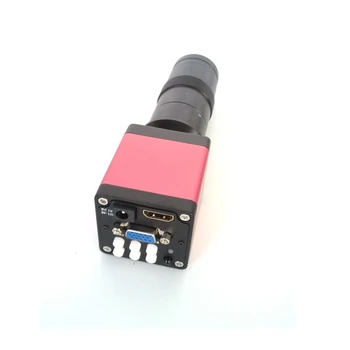 Tālvadības pults 8X-130X C-Mount Objektīvs 720P 13MP HDMI VGA Nozares digitālu Mikroskopa Kameru lodēšanai tālrunis remonts