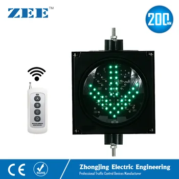 Tālvadības pults LED 200mm luksofora Sarkanā Krusta Zaļās Bultiņas, LED Satiksmes Signālu Bezvadu Kontrolē