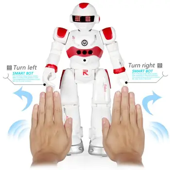 Tālvadības Robotu Multi-funkciju, USB Uzlāde, Bērnu Rotaļu RC Robots Dziedās Deju Rīcības Attēls Žestu Sensors Robots