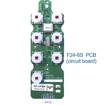 Tālvadības rūpniecības 6 taustiņi bezvadu celtņa tālvadības F24-6S F24-6D raidītājs avots PCB vai CPU plate