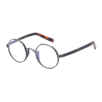 Tīra Titāna Brilles Rāmis Vīriešu Acetāts kāju Retro Mazas, Apaļas Recepšu Tuvredzība, Optiskās Brilles Sievietēm Vintage Briļļu 2020