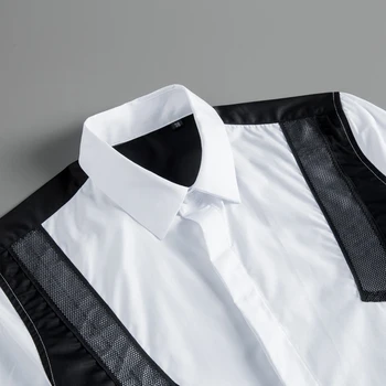 Tīras Kokvilnas Krekls vīriešiem Jaunu Modes Zīmolu vīriešu Biznesa Kleita Krekli ar garām piedurknēm Slim Gadījuma Camisas masculina Plus Izmērs 3XL