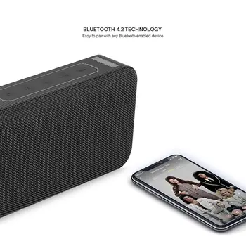 U200 Bluetooth Portable Speaker Āra Skaļrunis Bezvadu Mini Kolonnā 3D 10W Stereo Surround Mūzikas Atbalsta FM TFCard Bass Box