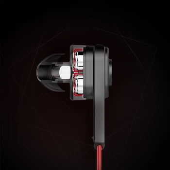 UiiSii T6 HIFI Dziļi Bass Austiņas Dual Vadītāja Trokšņa izolējošas profesionālās Austiņas Ar Mikrofonu Mic earbuds viedtālrunis